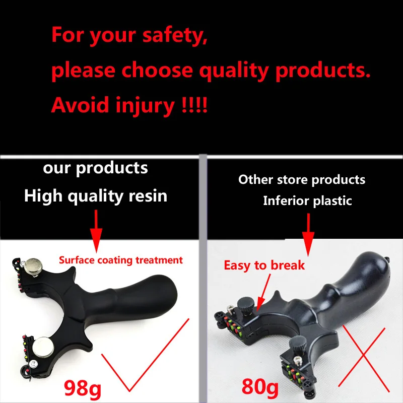 High Quality Slingshot of Resin Flat Rubber Band 4 Aiming Accurate Slingshot for Hunting Shooting Outdoor Archery Catapult
High Quality Slingshot of Resin Flat Rubber Band 4 Aiming Accurate Slingshot for Hunting Shooting Outdoor Archery Catapult