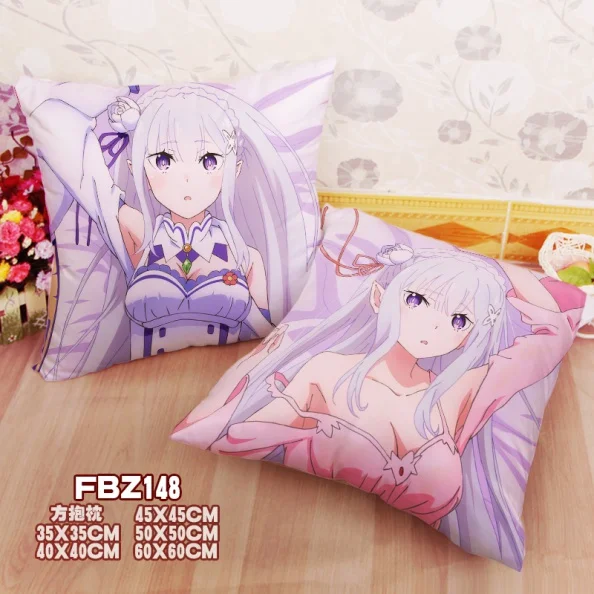 Anime Re Zero kara Hajimeru Isekai Seikatsu Emilia Home Textile Two sided Square Throw Pillow Cover Cases
Anime Re Zero kara Hajimeru Isekai Seikatsu Emilia Home Textile Two sided Square Throw Pillow Cover Cases