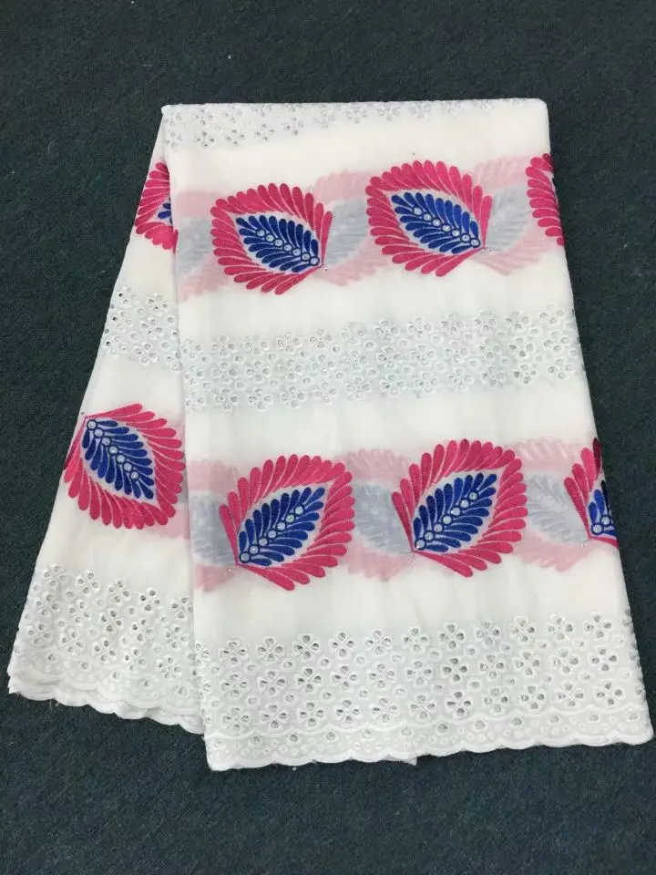 5 Yards/pc Hot sale white african cotton fabric with blue and fuchsia flower swiss voile lace embroidery for clothes BC11-1
5 Yards/pc Hot sale white african cotton fabric with blue and fuchsia flower swiss voile lace embroidery for clothes BC11-1