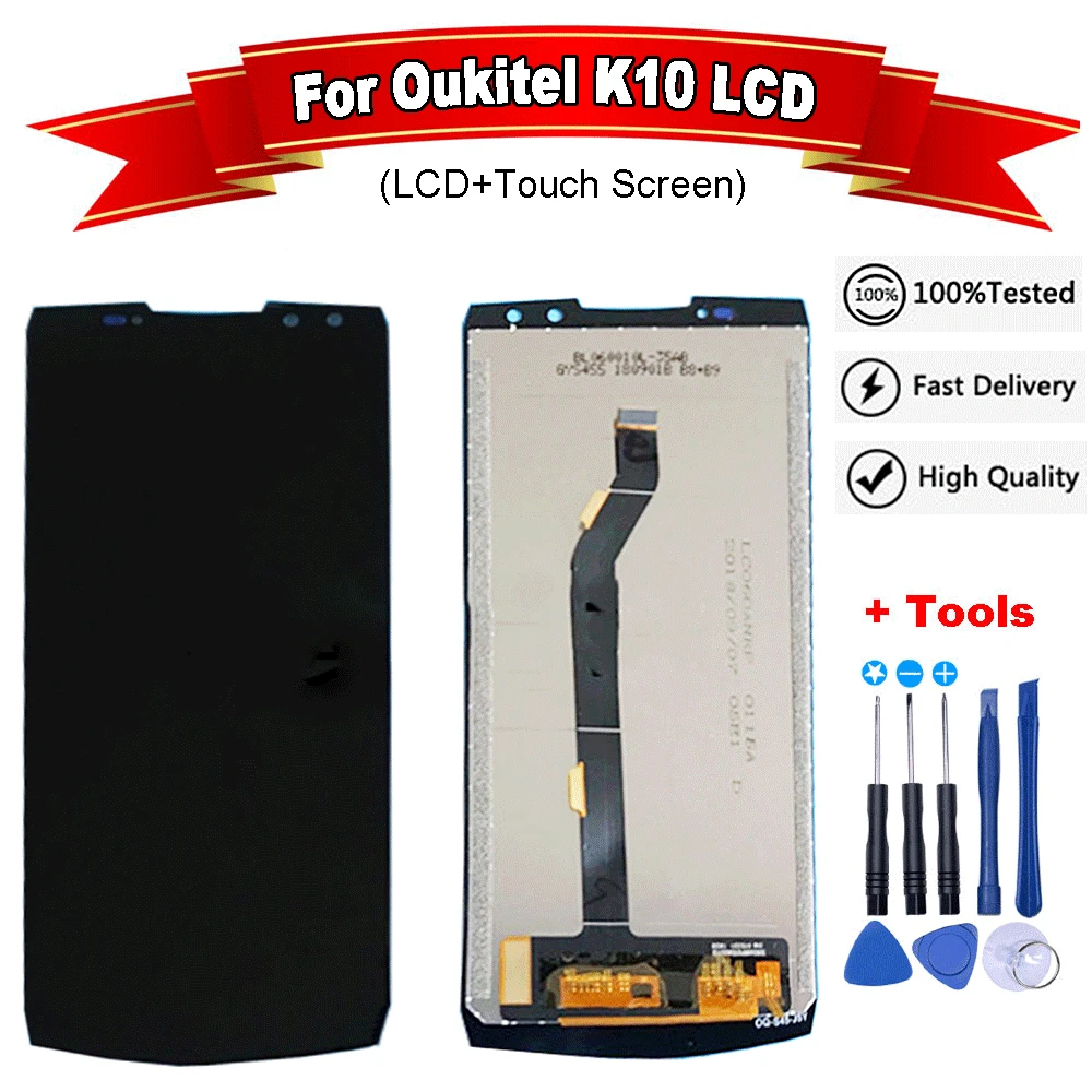 Для 6 0 дюймового OUKITEL K10 ЖК дисплей + кодирующий преобразователь сенсорного экрана