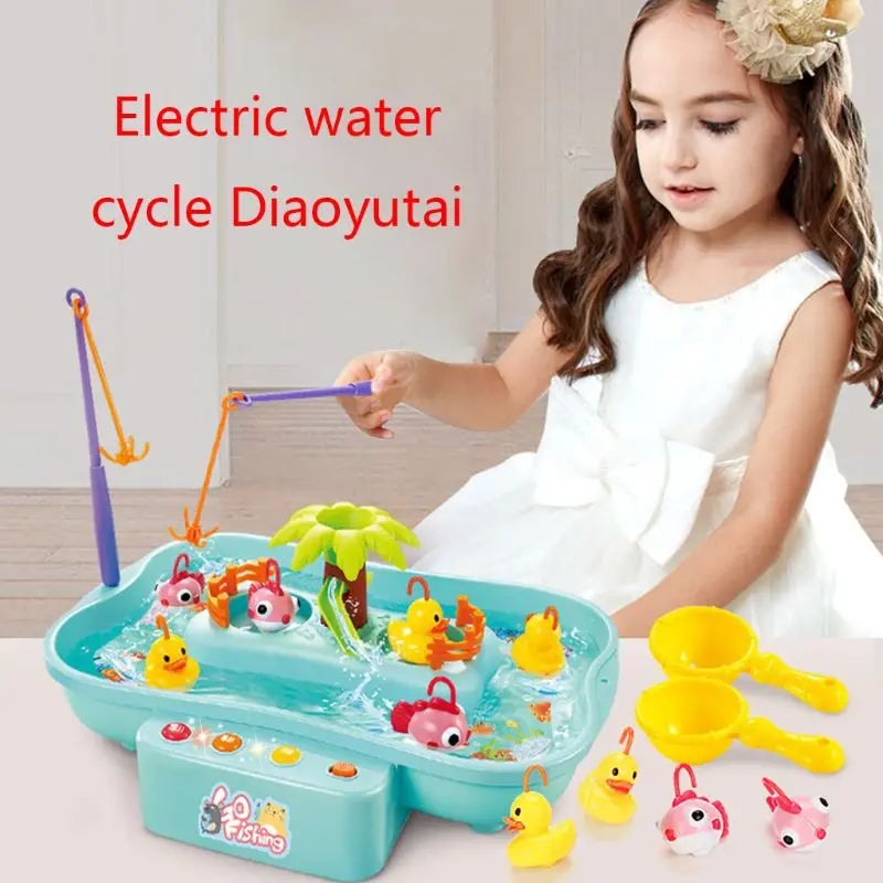 Детские игрушки для воды, рыбацкая платформа, электрическое музыкальное освещение, игра с водным циклом, детские подарки
Детские игрушки для воды, рыбацкая платформа, электрическое музыкальное освещение, игра с водным циклом, детские подарки