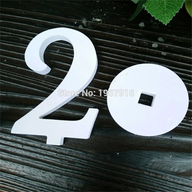 12cm Height White PVC Table Numbers Wedding Table Number Stand Unique Table Decorations Event Party Supplies
12cm Height White PVC Table Numbers Wedding Table Number Stand Unique Table Decorations Event Party Supplies