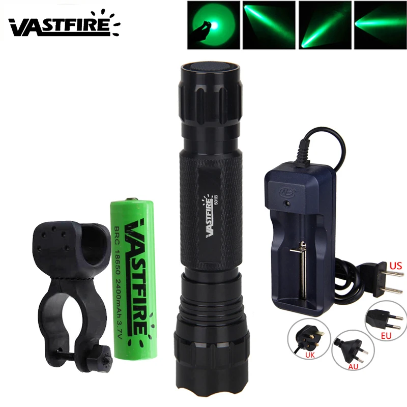 VASTFIRE 600LM LED Tactical Q5 Green Flashlight Camping Hunting Waterproof Torch+18650 Battery+USB battery Charger+Bike Holder
VASTFIRE 600LM LED Tactical Q5 Green Flashlight Camping Hunting Waterproof Torch+18650 Battery+USB battery Charger+Bike Holder