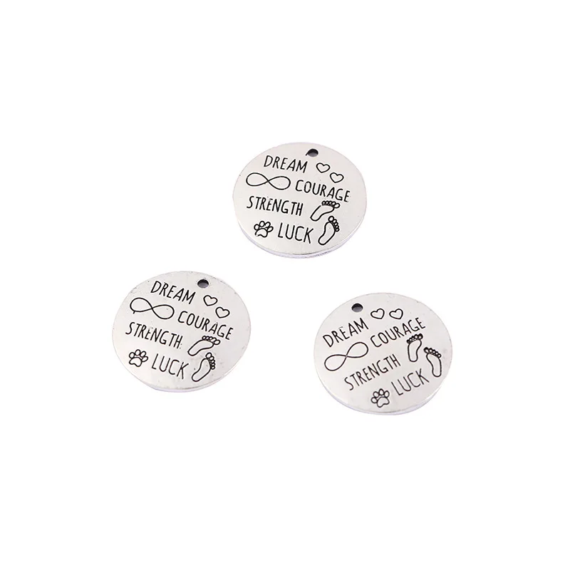 20pcs DIY Jewelry accessories Ancient silver color lettering DREAM COURAGE STRENGTH LUCK charm pendant for bracelet
20pcs DIY Jewelry accessories Ancient silver color lettering DREAM COURAGE STRENGTH LUCK charm pendant for bracelet