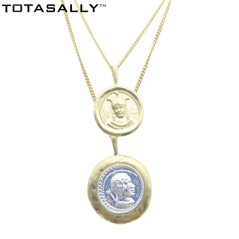 TOTASALLY Vintage stylish Delicate Cippus Coins party show Pendant Necklace 2 Layered Women Necklace ladies Jewelry Gift
TOTASALLY Vintage stylish Delicate Cippus Coins party show Pendant Necklace 2 Layered Women Necklace ladies Jewelry Gift