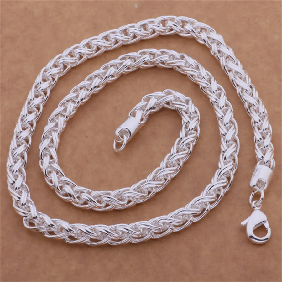 =wholesale high-quality silver jewelry fashion simple Women 6MM necklace for women men wedding stamped , N083
=wholesale high-quality silver jewelry fashion simple Women 6MM necklace for women men wedding stamped , N083