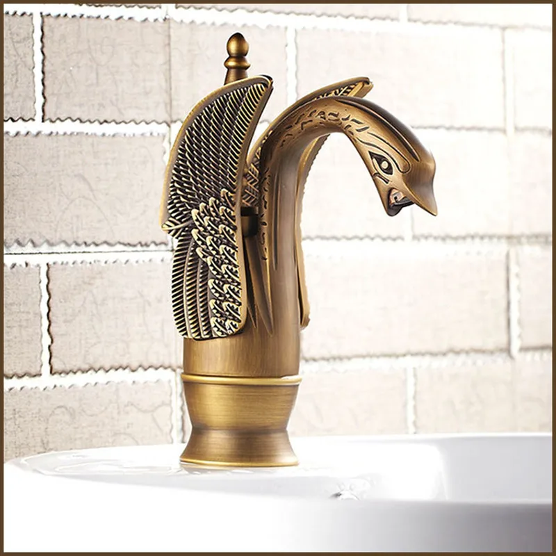 Free shipping luxury solid brass antique bathroom mixer tap with single handle swan bronze basin sink mixer tap of hot cold tap
Free shipping luxury solid brass antique bathroom mixer tap with single handle swan bronze basin sink mixer tap of hot cold tap