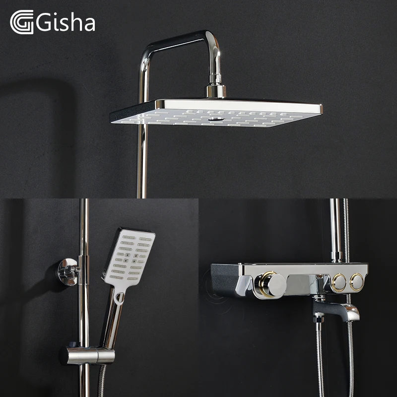 Смеситель для душа Gisha, латунный, хромированный, с одной ручкой, для тропического душа, со скользящей планкой, настенный смеситель для воды ...
Смеситель для душа Gisha, латунный, хромированный, с одной ручкой, для тропического душа, со скользящей планкой, настенный смеситель для воды ...