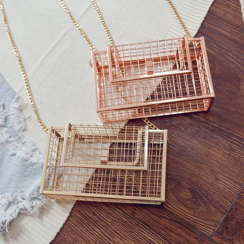 Personality metallic hollow metal cages party clutch evening bag shoulder bag ladies handbag messenger bags purse
Personality metallic hollow metal cages party clutch evening bag shoulder bag ladies handbag messenger bags purse