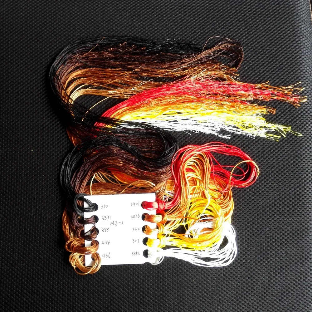 10pcs / lot cross stitch silk thread same color as DMC floss smooth hand embroidery DIY needlework 8 meter Long 6 Strands
10pcs / lot cross stitch silk thread same color as DMC floss smooth hand embroidery DIY needlework 8 meter Long 6 Strands