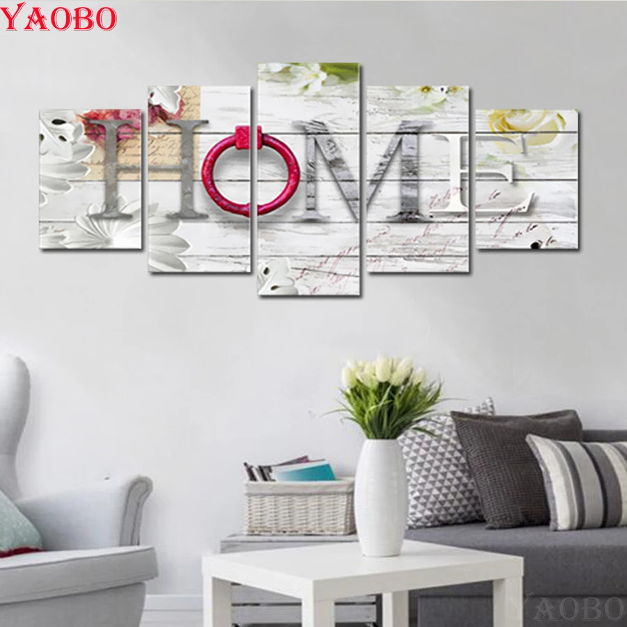 5 pcs DIY 5D Diamond Painting home sweet home Full Square Round Diamond Embroidery pattern rhinestone Painting Cross-Stitch Kits
5 pcs DIY 5D Diamond Painting home sweet home Full Square Round Diamond Embroidery pattern rhinestone Painting Cross-Stitch Kits