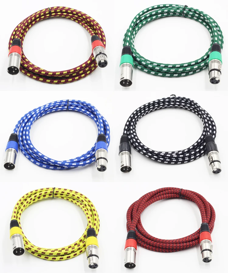 High-quality XLR Microphone Cable XLR Male To Female Mixer Amplifier Audio Line Professional Customization
High-quality XLR Microphone Cable XLR Male To Female Mixer Amplifier Audio Line Professional Customization