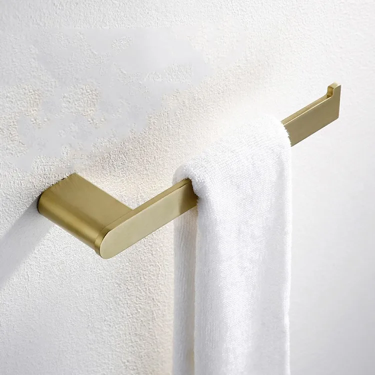 Brushed Gold top quality bathroom Toilet Towel bar 250*65*32mm Bathroom Hardware Accessories |