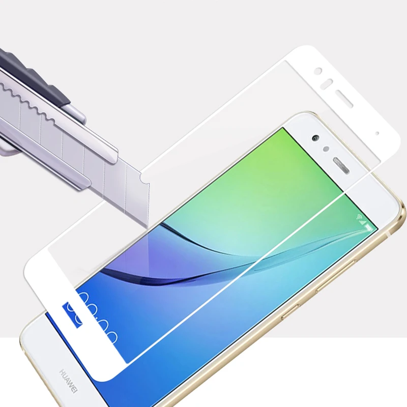 2 шт. закаленное стекло для Huawei P9 Lite защита экрана полное покрытие 3D пленка с
