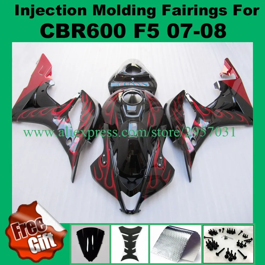 Free screws+gifts Injection mold Fairing kit for HONDA CBR600RR F5 07 08 CBR 600RR 2007 2008 CBR600 Red Flames Fairings
Free screws+gifts Injection mold Fairing kit for HONDA CBR600RR F5 07 08 CBR 600RR 2007 2008 CBR600 Red Flames Fairings