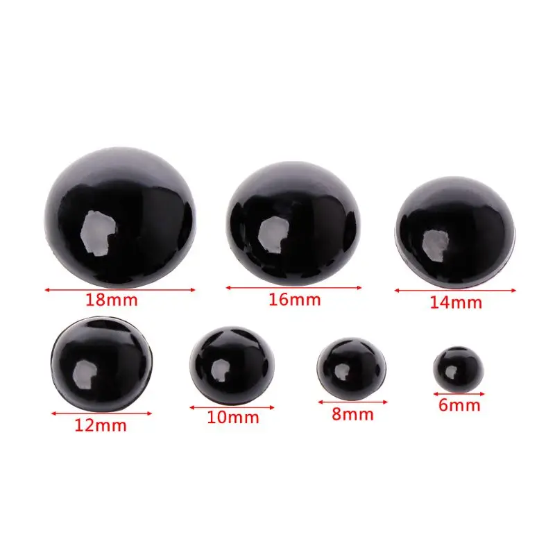 Free Shipping 100pcs 6-18mm Black Plastic Safety Eyes For Bear Doll Animal Puppet Crafts Children Kids DIY Toys
Free Shipping 100pcs 6-18mm Black Plastic Safety Eyes For Bear Doll Animal Puppet Crafts Children Kids DIY Toys