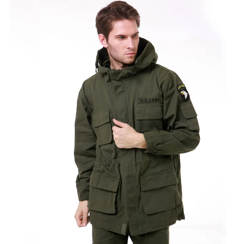 Military Uniform Men's M65 Trench Fat Camouflage Slim Waist Classic Wadded 101st Airborne Force Parka Jacket Coat
Military Uniform Men's M65 Trench Fat Camouflage Slim Waist Classic Wadded 101st Airborne Force Parka Jacket Coat