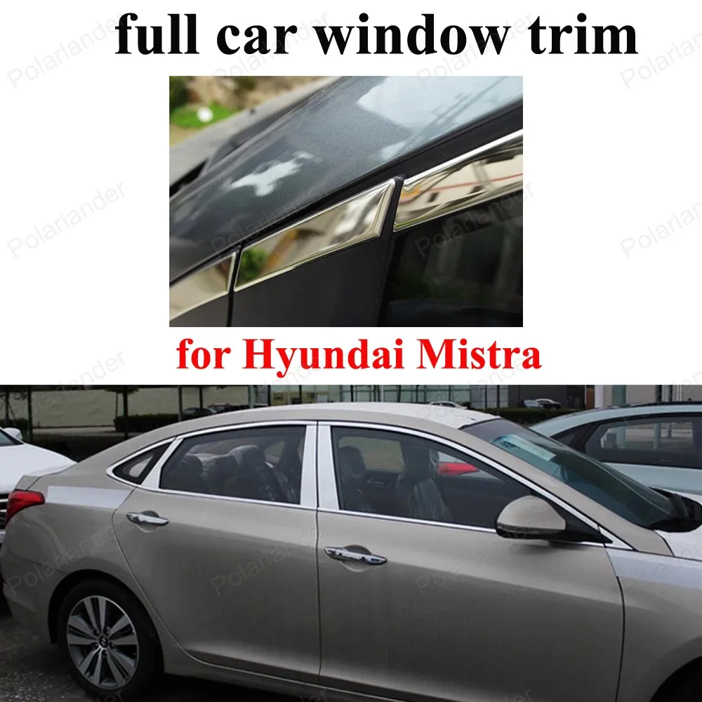 with center pillar full Window Frame Trim Cover For H-yundai Mistra Stainless Steel decoration strip
with center pillar full Window Frame Trim Cover For H-yundai Mistra Stainless Steel decoration strip