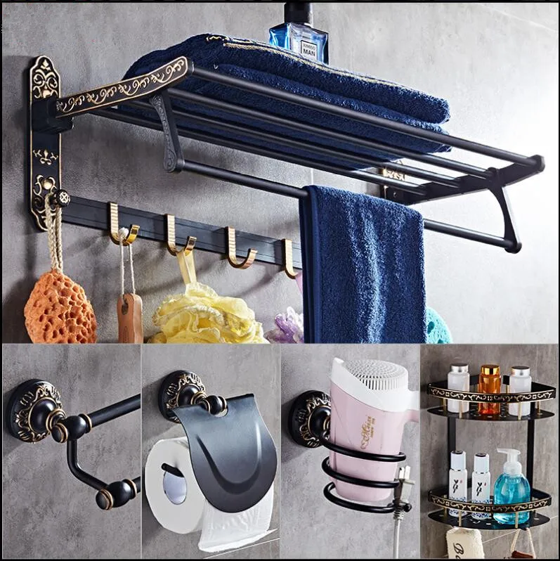 Aluminum Bathroom Accessories Set Black and Gold Paper Holder,Towel Rack,Toilet Brush holder ,Towel Holder bathroom Hardware set
Aluminum Bathroom Accessories Set Black and Gold Paper Holder,Towel Rack,Toilet Brush holder ,Towel Holder bathroom Hardware set