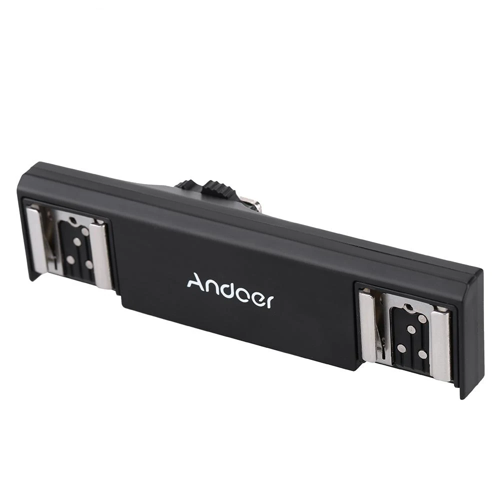 Andoer Dual Hot Shoe Flash Speedlite Bracket Splitter for Nikon D750 D7200 D7000 D800 D810 D600 DSLR Camera Camcorder
Andoer Dual Hot Shoe Flash Speedlite Bracket Splitter for Nikon D750 D7200 D7000 D800 D810 D600 DSLR Camera Camcorder
