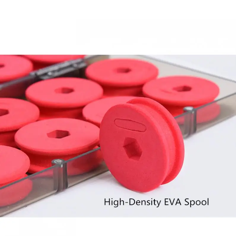 Fishing Tackle Box 16pcs Foam Spools Line Storage Box Winding Board Fishing Line Shaft Bobbin
Fishing Tackle Box 16pcs Foam Spools Line Storage Box Winding Board Fishing Line Shaft Bobbin