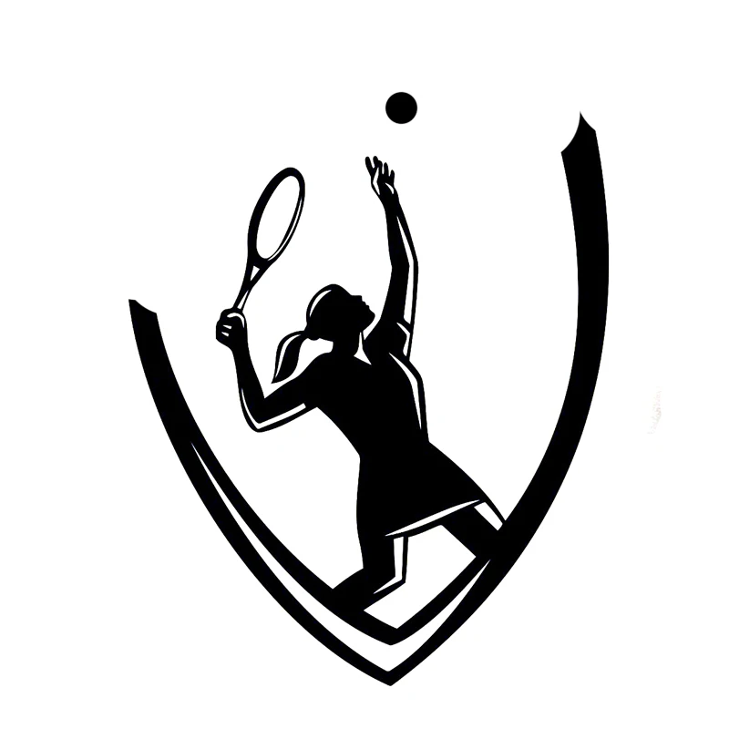 11.8CM*14.7CM Interesting Tennis Logo Sports Vinyl Car Sticker Black/Silver S9-0422
11.8CM*14.7CM Interesting Tennis Logo Sports Vinyl Car Sticker Black/Silver S9-0422