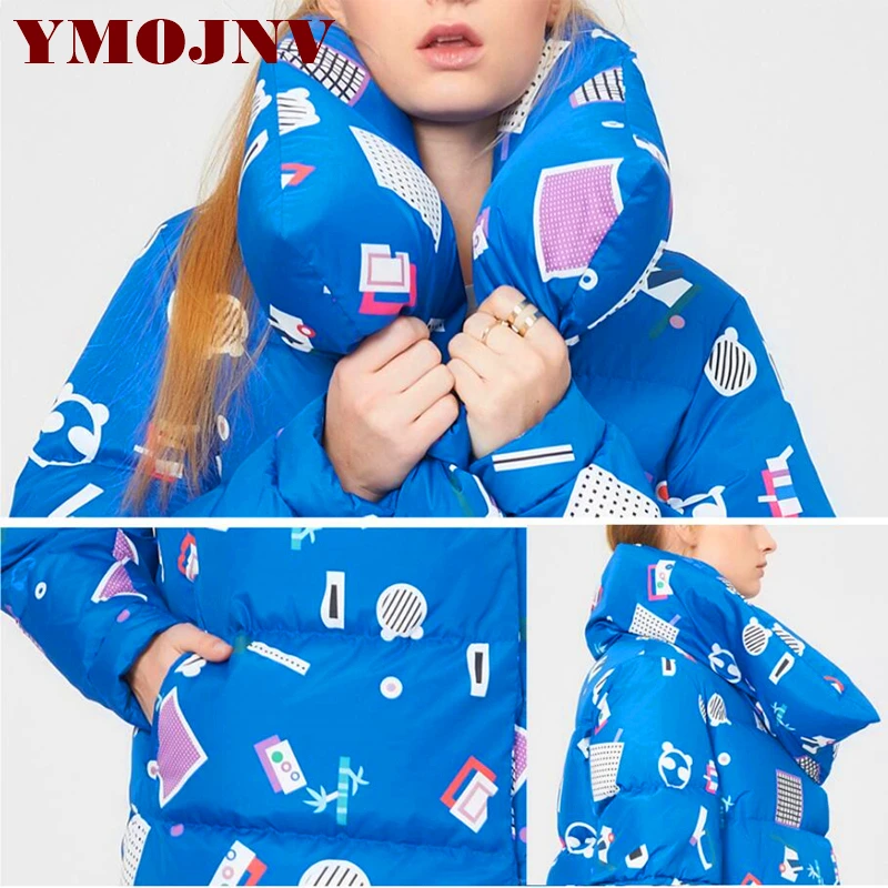 YMOJNV 2019 Fashion New Irregular Length Design Ladies Blue Print Down Jacket Women Winter Long Coat Thicker Warm Female Outwear
YMOJNV 2019 Fashion New Irregular Length Design Ladies Blue Print Down Jacket Women Winter Long Coat Thicker Warm Female Outwear