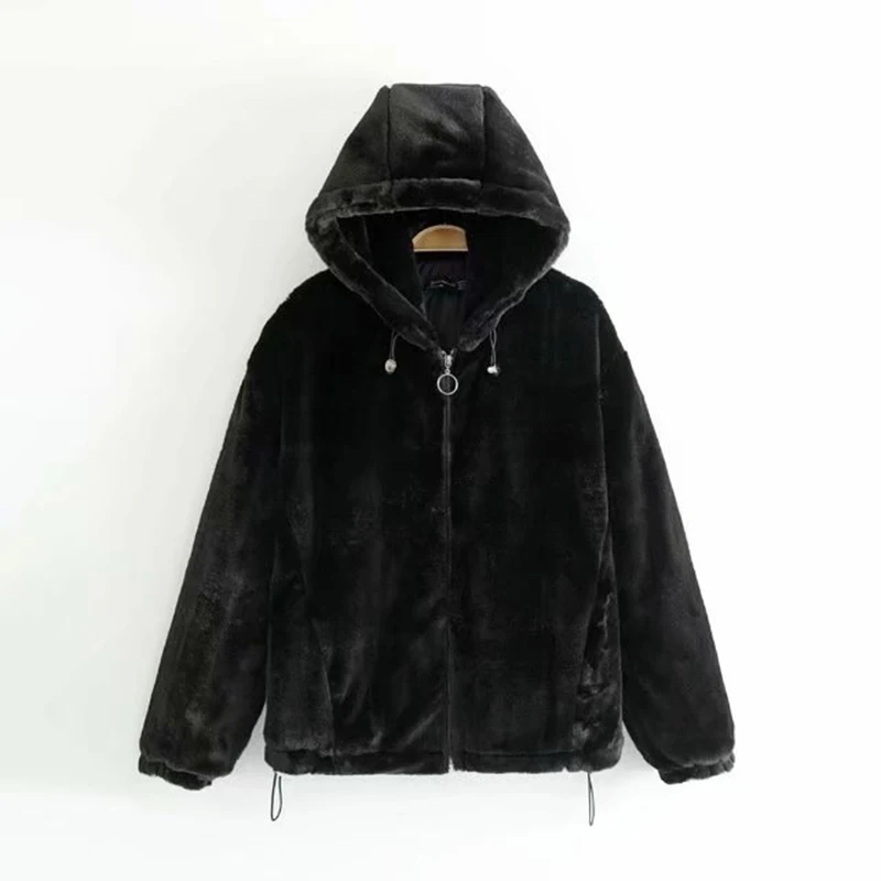 2018 new women winter coat faux rabbit fur short style jacket with hat design zipper open party drawstring
2018 new women winter coat faux rabbit fur short style jacket with hat design zipper open party drawstring