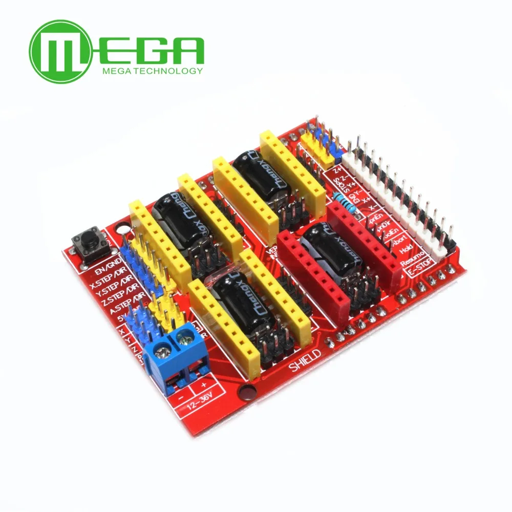 E502 10pcs/lot New cnc shield v3 engraving machine / 3D Printer / A4988 driver expansion board Automation Kits
E502 10pcs/lot New cnc shield v3 engraving machine / 3D Printer / A4988 driver expansion board Automation Kits
