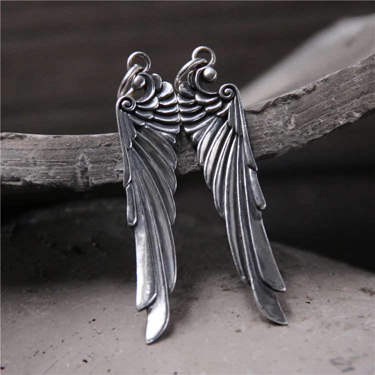 S925 Sterling Silver Domineering Angel Wings Pendants Retro Thai Silver Domineering Fashion Wing Men And Women Pendants
S925 Sterling Silver Domineering Angel Wings Pendants Retro Thai Silver Domineering Fashion Wing Men And Women Pendants