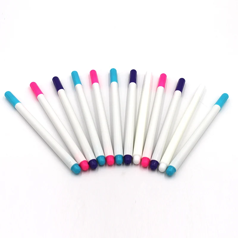 12pcs Fabric Marker Pens Cross Stitch Chalks Sewing Stitch Water Erasable Pens Fabric Patchwork Marker DIY Sewing Craft Tools
12pcs Fabric Marker Pens Cross Stitch Chalks Sewing Stitch Water Erasable Pens Fabric Patchwork Marker DIY Sewing Craft Tools