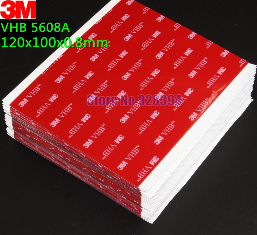 10pcs/lot 3M VHB 5608 Double Sided Adhesive Acrylic Foam Tape Mounting Tape Gray 12cm*10cm*0.8mm
10pcs/lot 3M VHB 5608 Double Sided Adhesive Acrylic Foam Tape Mounting Tape Gray 12cm*10cm*0.8mm
