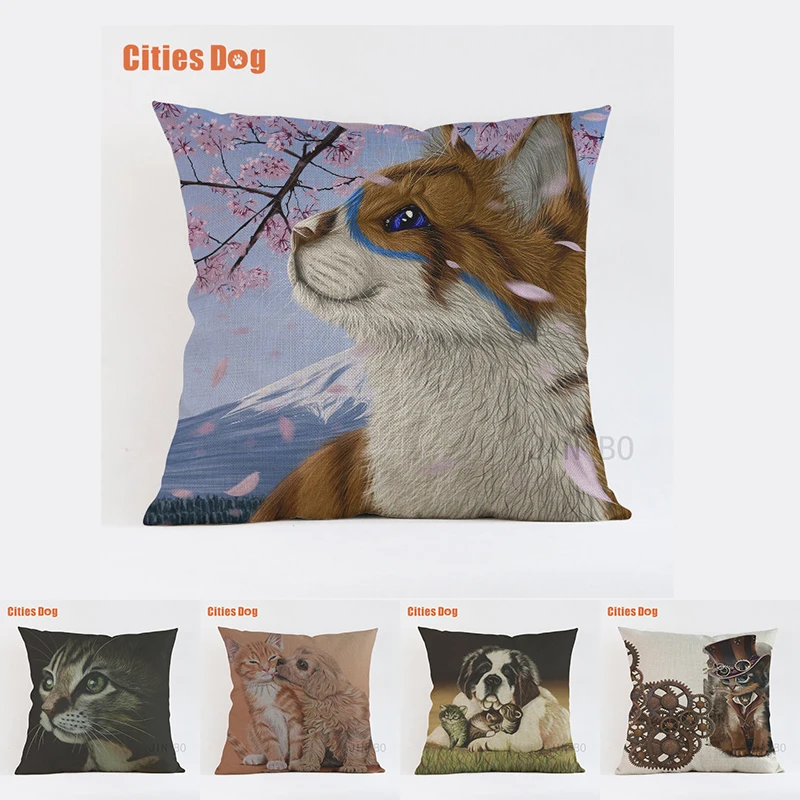 Animal cat decorations for home decorative pillow cover cushion Painting Art Cats Pattern printing Pillowcase pillow covers
Animal cat decorations for home decorative pillow cover cushion Painting Art Cats Pattern printing Pillowcase pillow covers