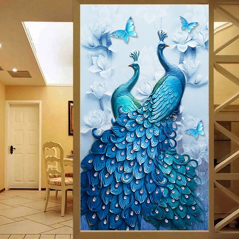 Needlework DIY Cross stitch,Full Embroidery kit,Forest blue birds peacock Cross-Stitch animal wedding home wall decor
Needlework DIY Cross stitch,Full Embroidery kit,Forest blue birds peacock Cross-Stitch animal wedding home wall decor