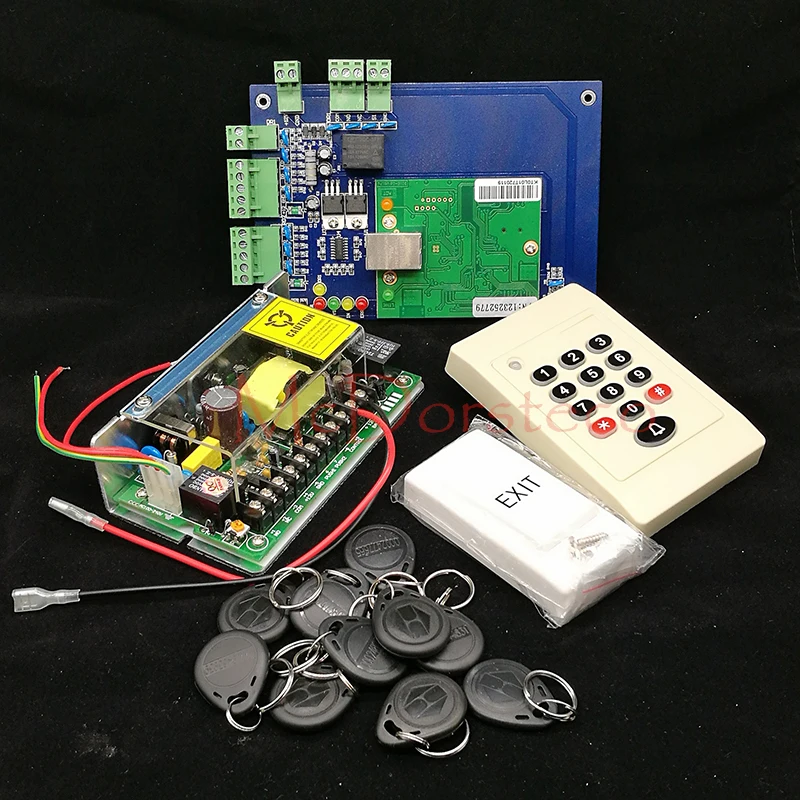 DIY One Door Access Control System TCP/IP Single Door Access Panel Rfid Controller+ 125khz Keypad Rfid slave Reader + Power Unit
DIY One Door Access Control System TCP/IP Single Door Access Panel Rfid Controller+ 125khz Keypad Rfid slave Reader + Power Unit
