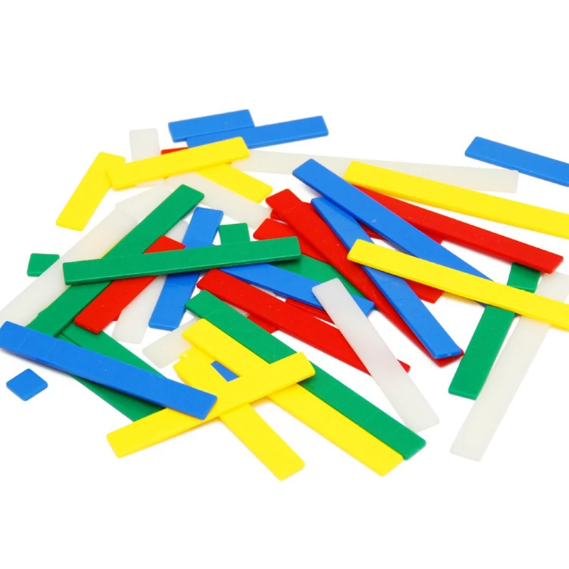 Детские игрушки Монтессори 50 шт красочные линейки для математики дошкольного