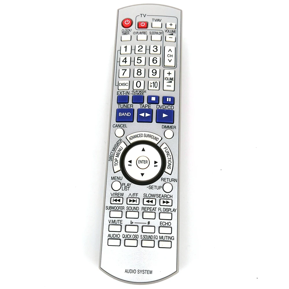 Новый оригинальный пульт дистанционного управления N2QAYB000165 для Panasonic AV аудио системы DVD Fernbedienung
Новый оригинальный пульт дистанционного управления N2QAYB000165 для Panasonic AV аудио системы DVD Fernbedienung