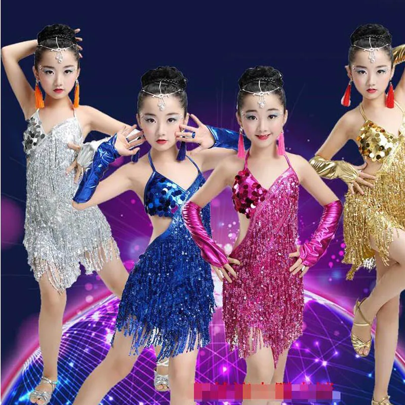 Girls Sequined Latin Dancewear dress Kids Salsa Sakting Competition dance Dress Children Salsa Ballroom Dancing Clothes
Girls Sequined Latin Dancewear dress Kids Salsa Sakting Competition dance Dress Children Salsa Ballroom Dancing Clothes