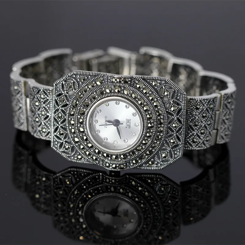 New Limited Edition Classic Elegant S925 Silver Pure Thai Silver Bracelet Watches Thailand Process Rhinestone Bangle Dropship
New Limited Edition Classic Elegant S925 Silver Pure Thai Silver Bracelet Watches Thailand Process Rhinestone Bangle Dropship