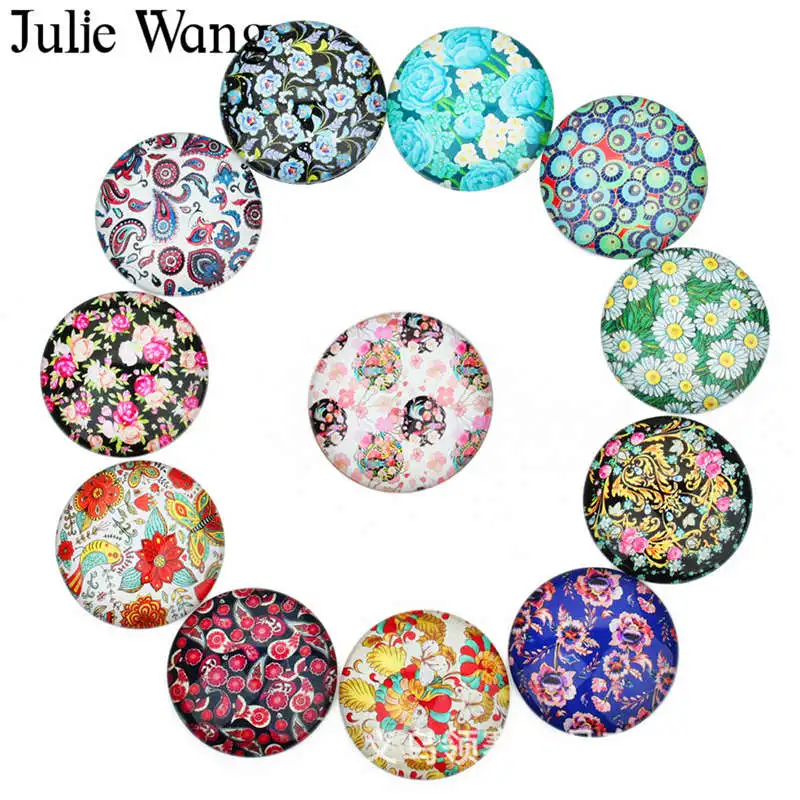Julie Wang 10PCS 10-25mm Flowers Cabochons Glass Randomly Mix Flatback Necklace Bracelet Jewelry Making Accessory
Julie Wang 10PCS 10-25mm Flowers Cabochons Glass Randomly Mix Flatback Necklace Bracelet Jewelry Making Accessory