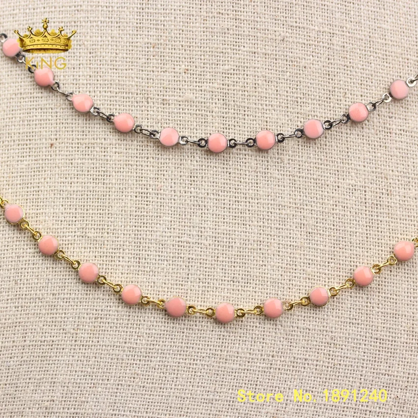 5meter Summer Boho Chain Jewelry,Pink Enamel Beads Wire Wrapped Coin Enamel Glass Beaded Chains DIY Body Chain Findings ZJ373
5meter Summer Boho Chain Jewelry,Pink Enamel Beads Wire Wrapped Coin Enamel Glass Beaded Chains DIY Body Chain Findings ZJ373