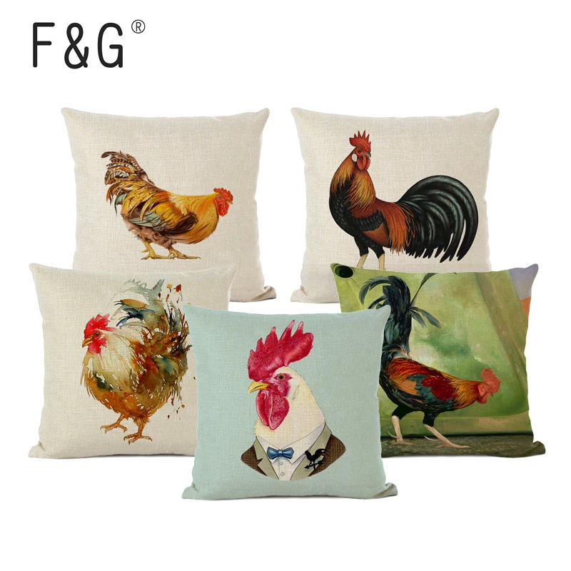 Colorful Chicken Art Cushion Cover Cutton Linen Couch Car Sofa Bedroom Home Decorative Throw Pillow Textile Printed Pillow Case
Colorful Chicken Art Cushion Cover Cutton Linen Couch Car Sofa Bedroom Home Decorative Throw Pillow Textile Printed Pillow Case