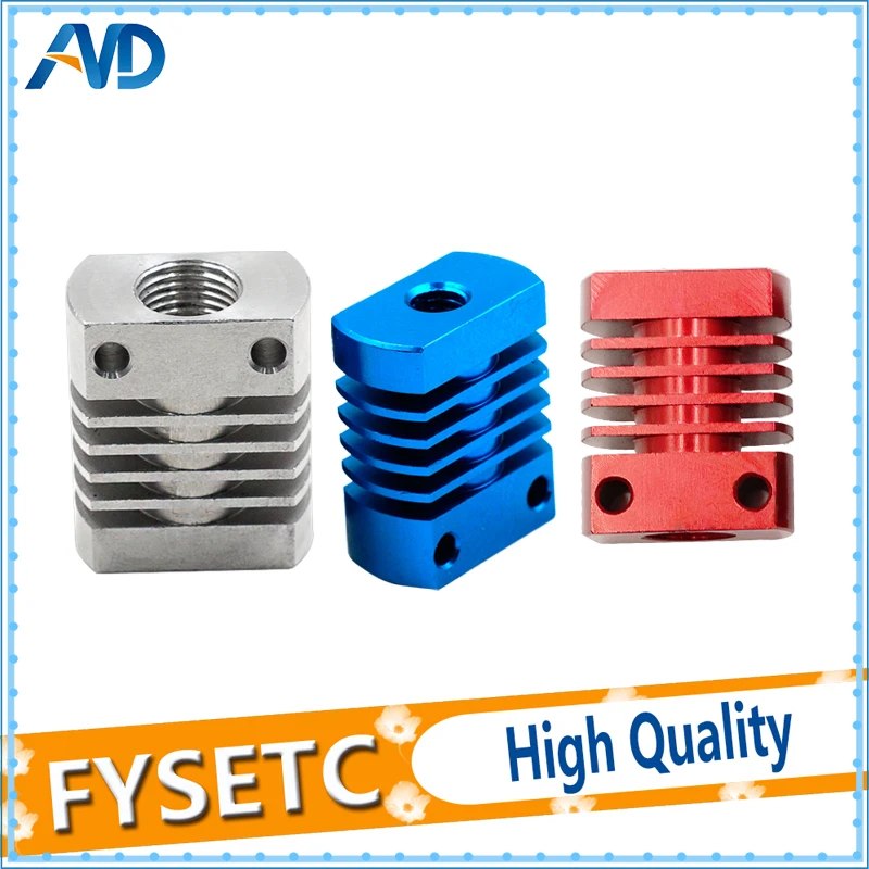 

Red/Blue/Sliver MK10 V6 Heat Sink Radiator Fit 22mm Cooling Fan Aluminum Fins With Size 27x22x12mm Hot For CR8/CR10