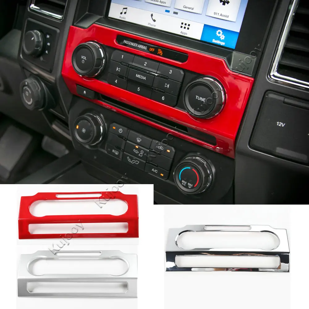Car CD Media Audio Volume Adjust Switch Panel Frame ABS Interior Decoration Stickers For Ford F150 2015 Up Car Styling
Car CD Media Audio Volume Adjust Switch Panel Frame ABS Interior Decoration Stickers For Ford F150 2015 Up Car Styling