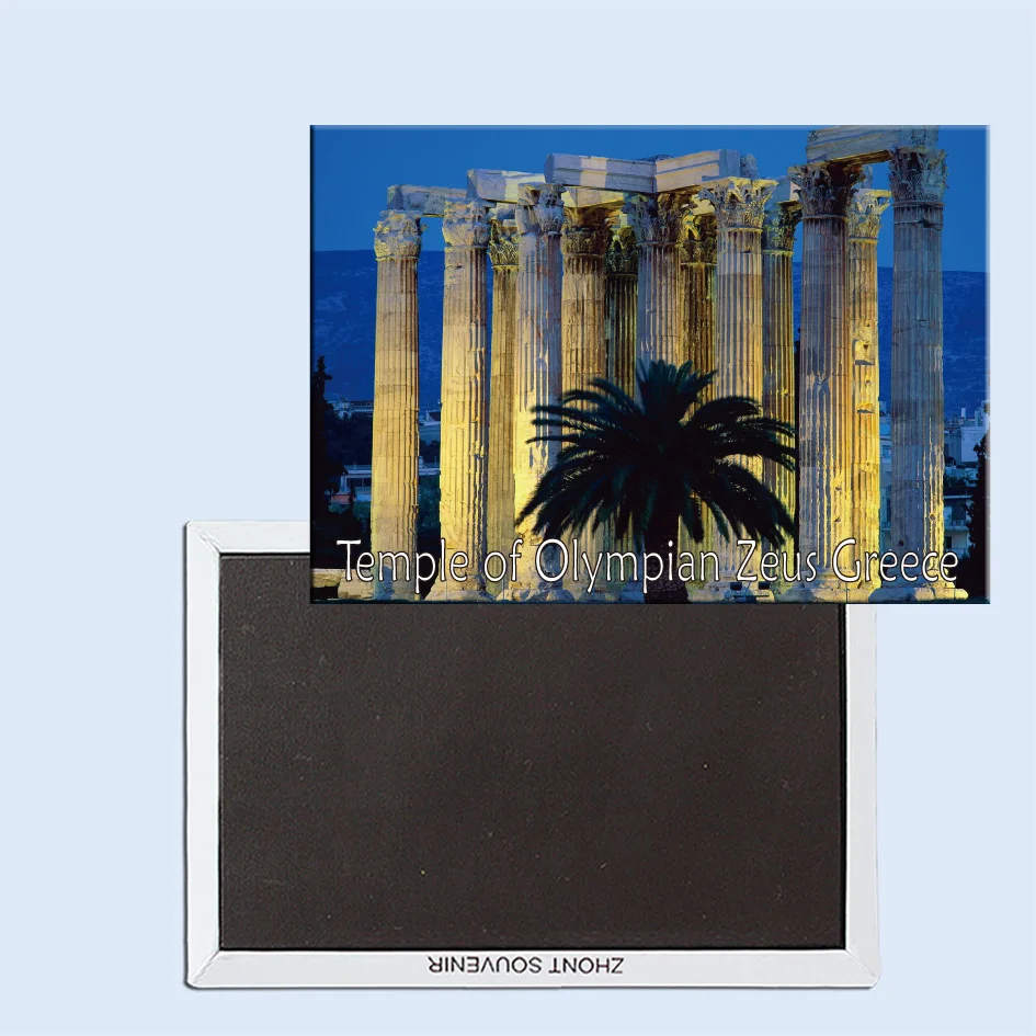 

Travel Refrigerator Magnets 78*54mm,Temple of Olympian Zeus, Athens, Greece Travel Rigid Fridge Magnets 25015