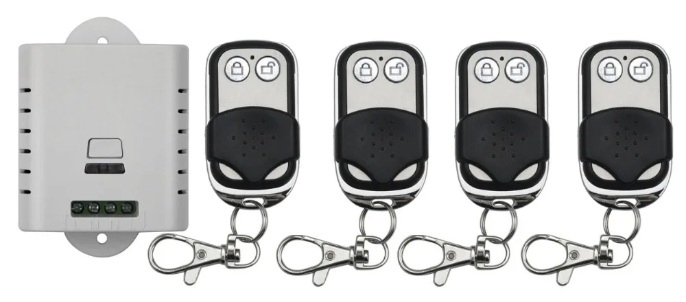 New AC85V 110V 120V 220V 250V 1CH 1Channe Radio Remote Control Switch Receiver 4* Metal Push Button Transmitter Learning Code
New AC85V 110V 120V 220V 250V 1CH 1Channe Radio Remote Control Switch Receiver 4* Metal Push Button Transmitter Learning Code