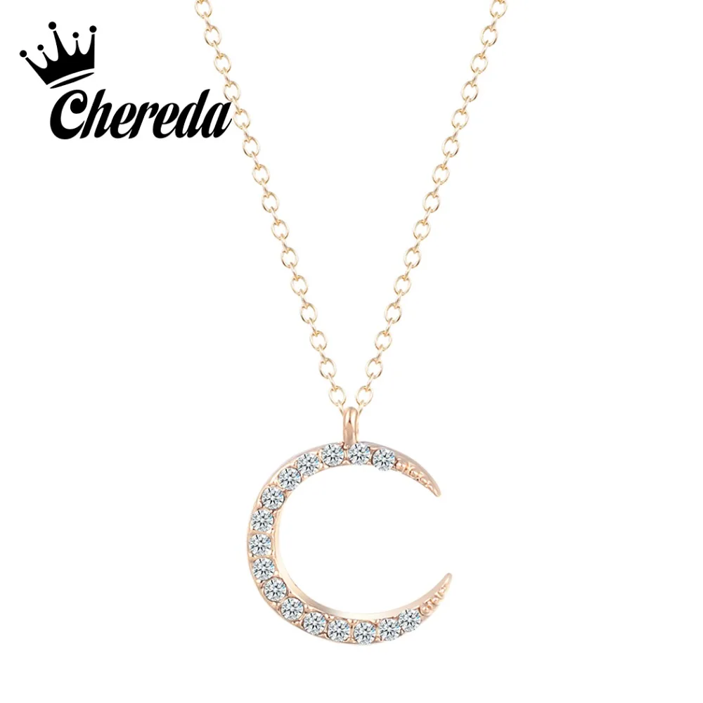 Chereda Luxury Crystal Moon Chain Necklaces&Pendants for Women Men Lovely Elegant Choker Female Party Birthday Gift
Chereda Luxury Crystal Moon Chain Necklaces&Pendants for Women Men Lovely Elegant Choker Female Party Birthday Gift