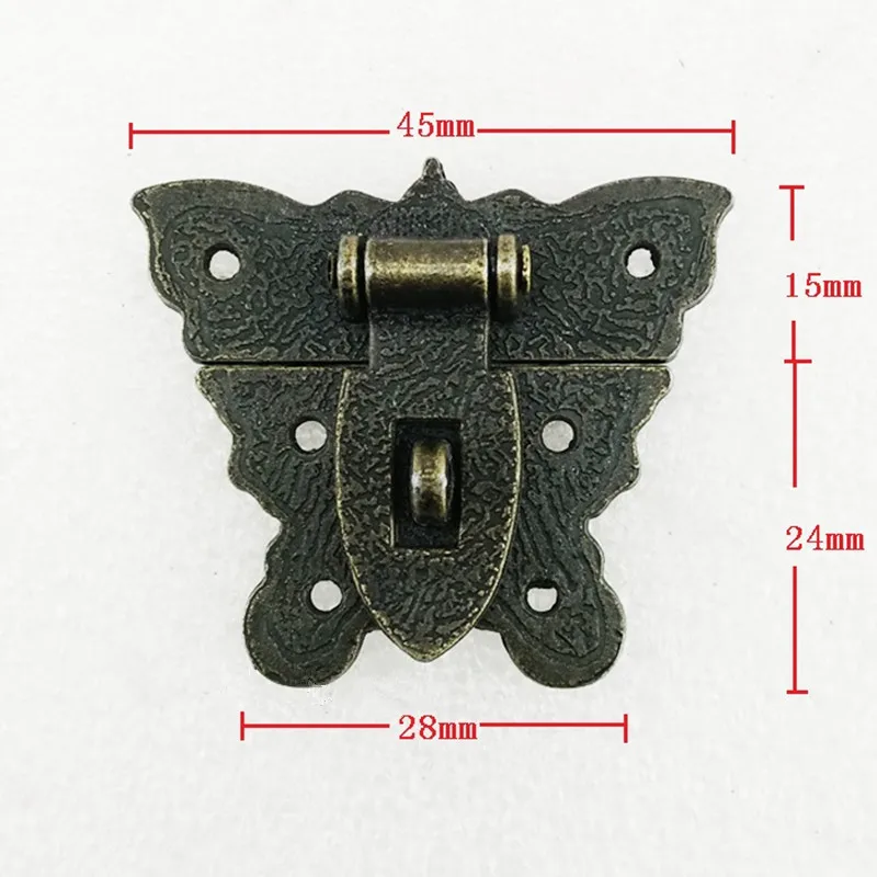 Butterfly Buckle Hasp Hasp Wooden Wine Box With Lock Buckle Antique Padlock Hardware,Zinc Alloy,39*45mm,1PC
Butterfly Buckle Hasp Hasp Wooden Wine Box With Lock Buckle Antique Padlock Hardware,Zinc Alloy,39*45mm,1PC
