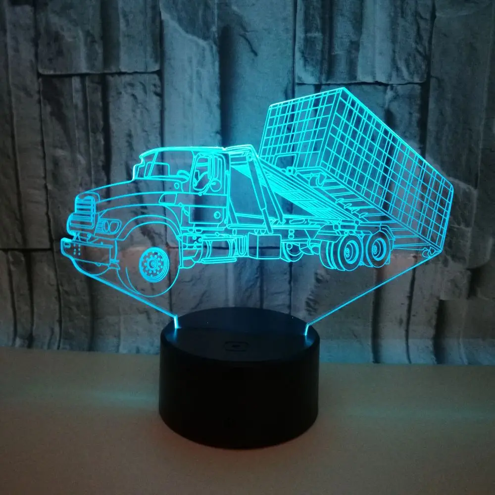 3D Container Truck Led Lamp 7 Color Changing RGB 3D USB Table Lamp Car Night Light 7 Color Changing Christmas Decorative
3D Container Truck Led Lamp 7 Color Changing RGB 3D USB Table Lamp Car Night Light 7 Color Changing Christmas Decorative