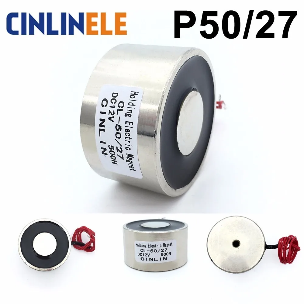 D50mm*H27mm Holding Electric Magnet Lifting 50KG/110lbs/500N Solenoid Sucker Electromagnet DC 6V 12V 24V Non-standard custom
D50mm*H27mm Holding Electric Magnet Lifting 50KG/110lbs/500N Solenoid Sucker Electromagnet DC 6V 12V 24V Non-standard custom
